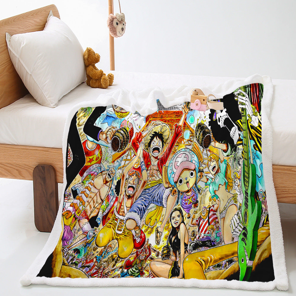 Anime Digital Print Coral velvet Blanket