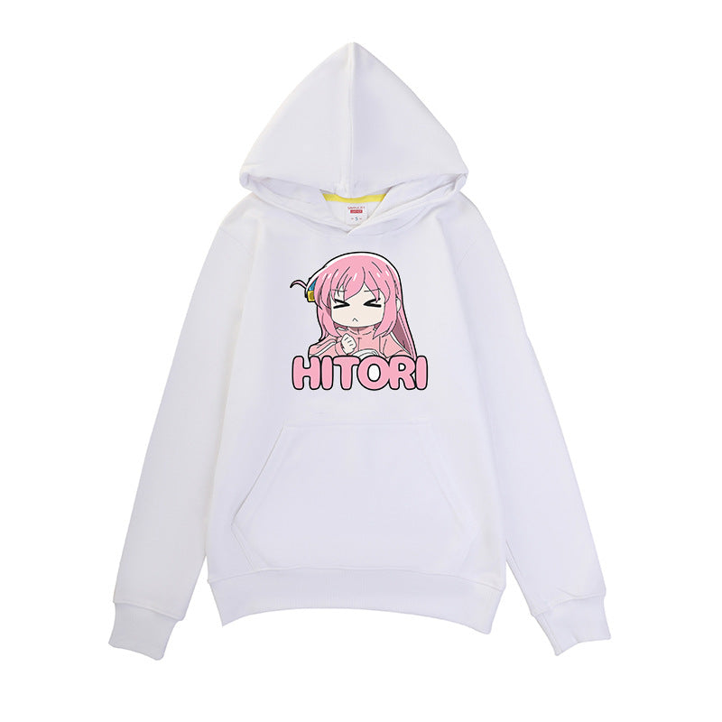 Unisex Japanese Fashion Letter Print Relaxed Hoodie