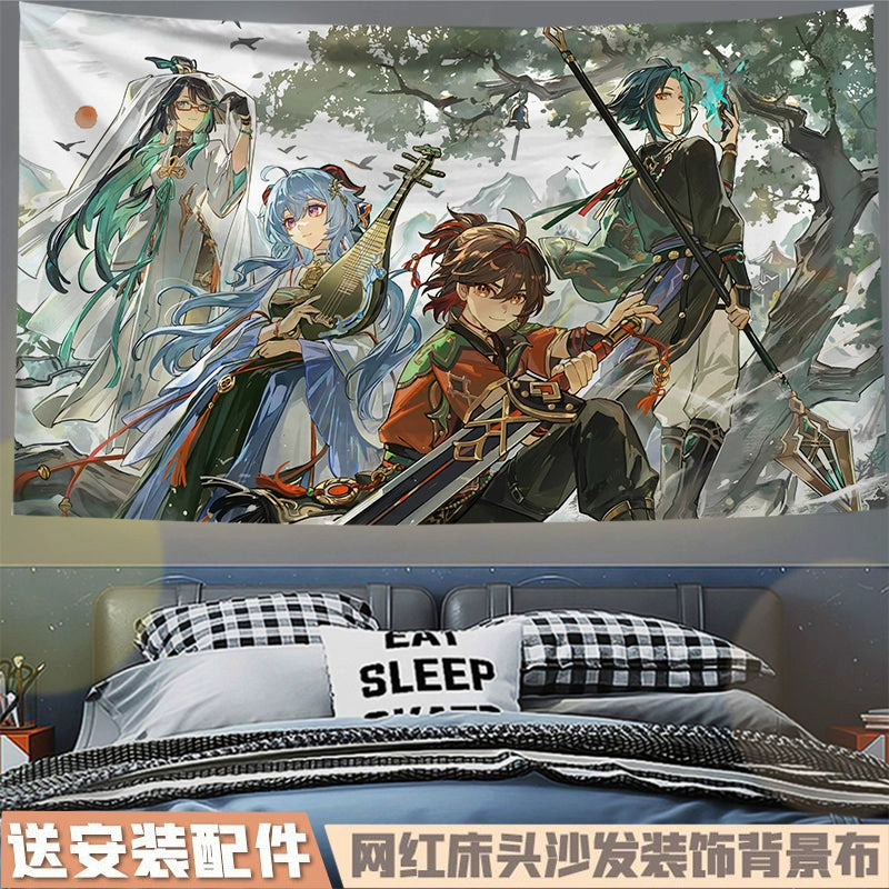 Game Family Photo Hanging Tapestry Decoration