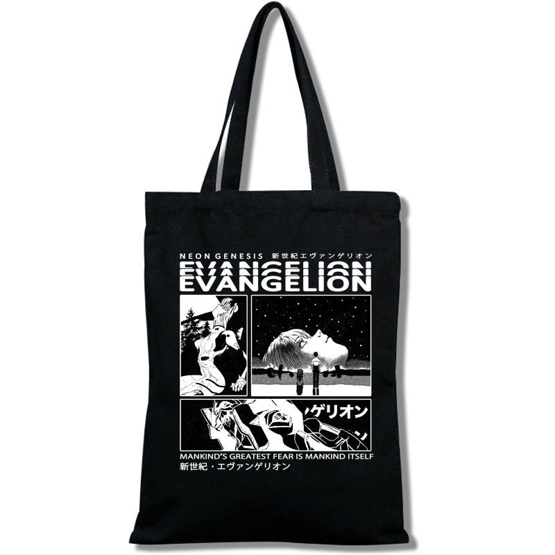 EVA Printed Canvas Shoulder Tote Bag