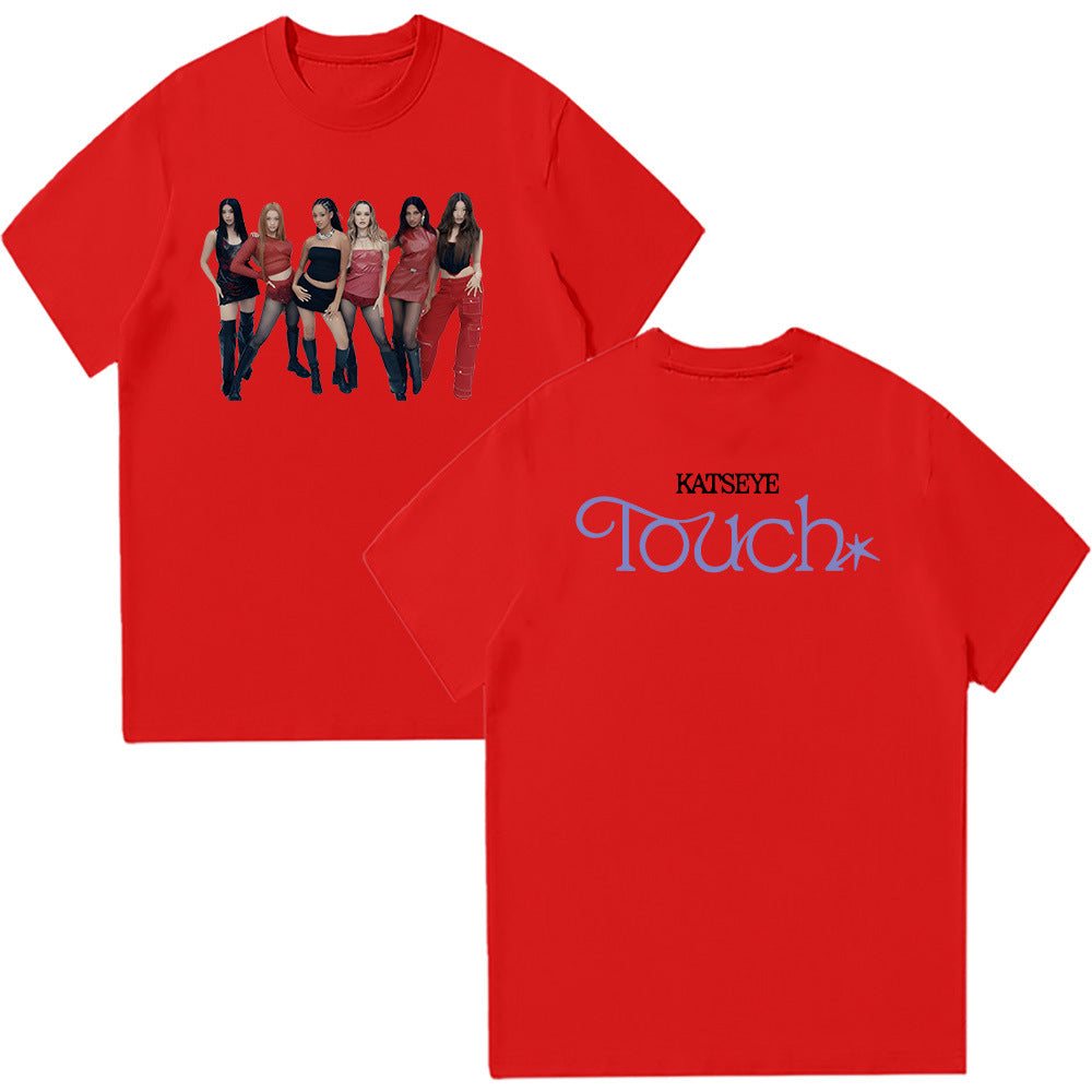 Casual Katseye Touch Graphic Print Tee