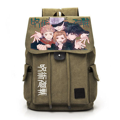 Retro Anime Canvas Schoolbag Backpack