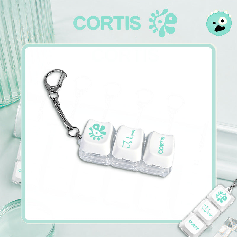 CORTIS Logo Keycap Keychain