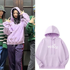 HANNI VENICE Women's Loose Pullover Hoodie