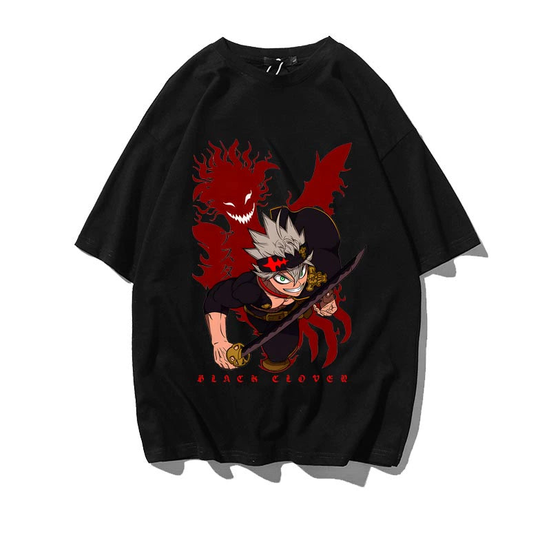 Unisex Anime Cotton Short-sleeved T-shirt