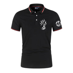 Men's Anime Print Sports Polo T-Shirt