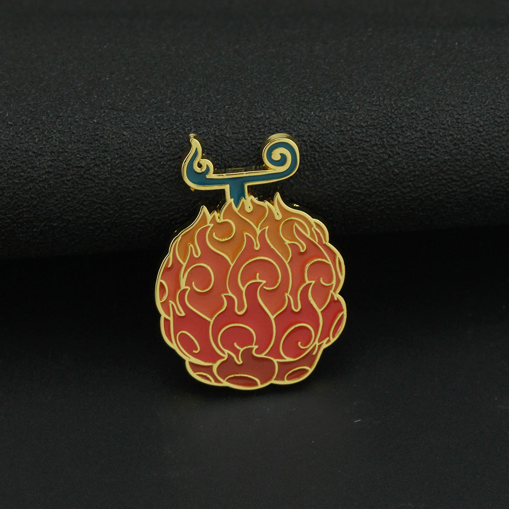 Lovely Devil Fruit Badge Brooch