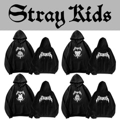 Kpop Album Cartoon Black Hoodie