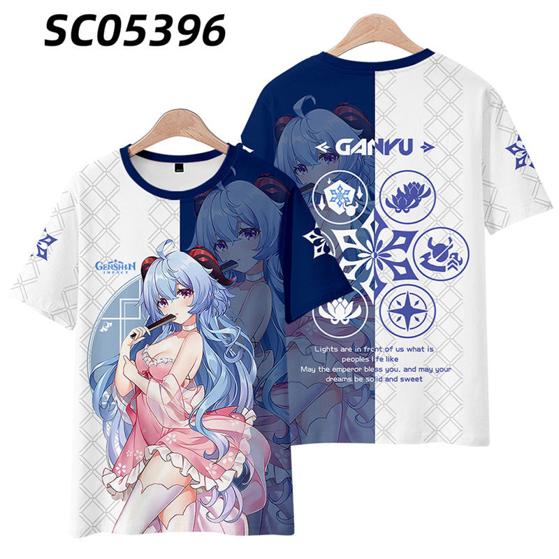 Unisex Game Cos 3d Summer Short Sleeve T-Shirt