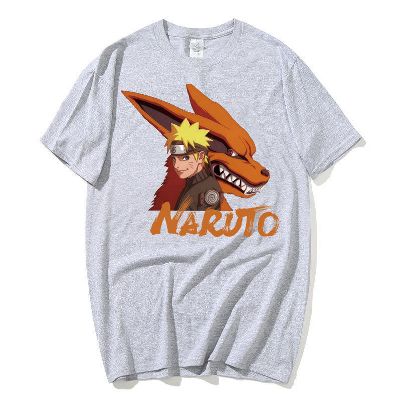 Unisex Anime Printed Loose Casual T-shirt