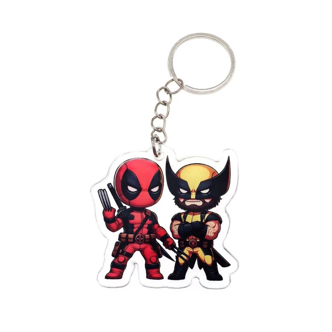 Deadpool and Wolverine Acrylic Keychain Pendant