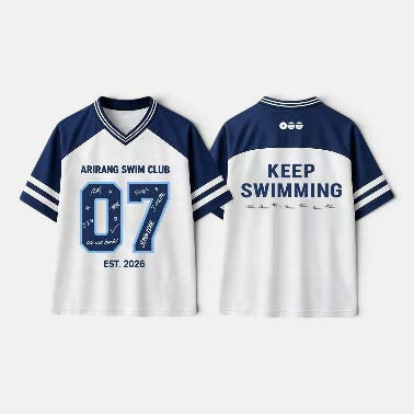 BANGTAN KEEP SWIMMING V-neck Jersey T-shirt