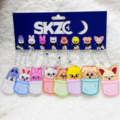 SKZ Cartoon Bead Chain Pendant Accessories Set