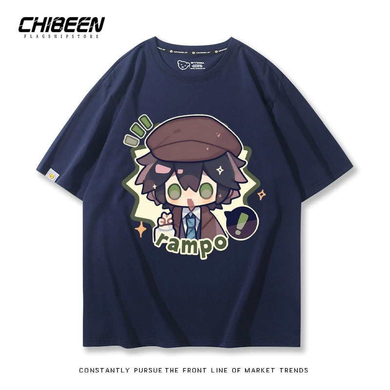 Versatile Dazai Anime Short Sleeve Top