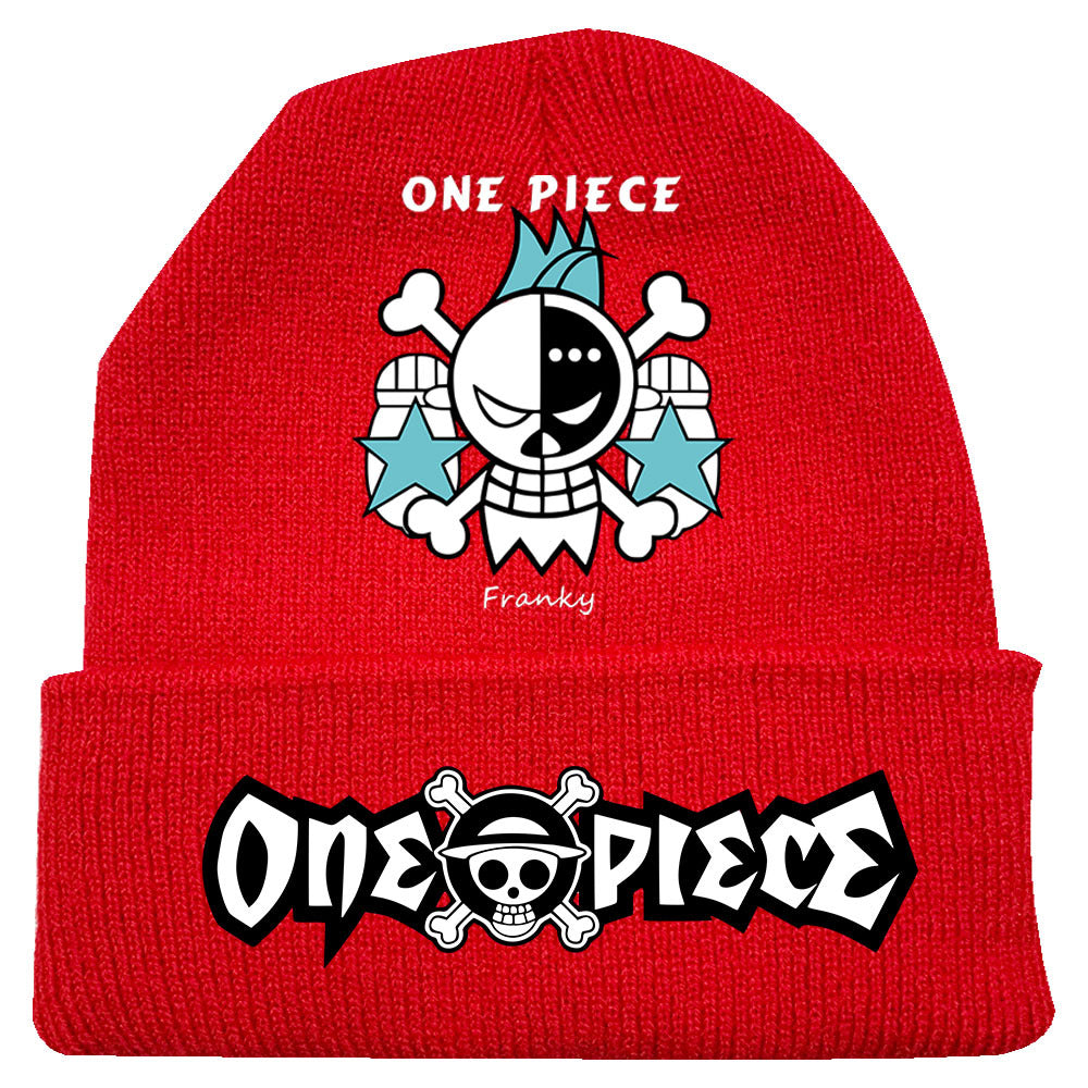 Trendy Luffy Print Knitted Hat