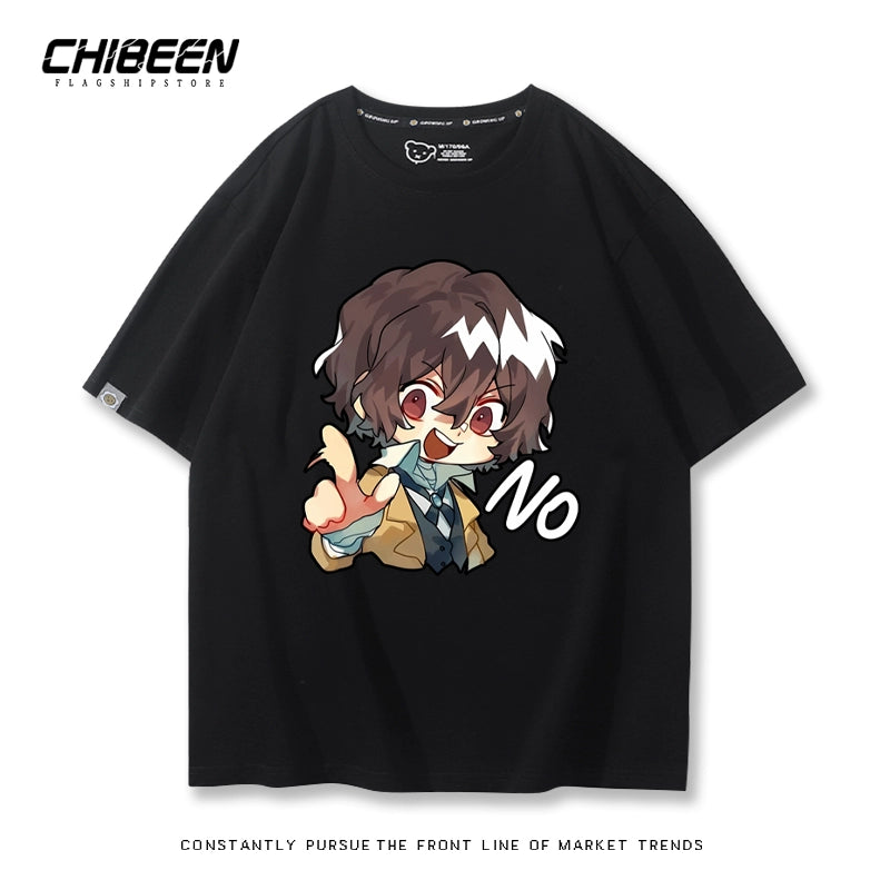 Unisex Anime Graphic Print Short-sleeved T-shirt