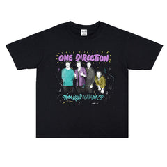 Unisex 1D Graphic Printed Loose T-Shirt