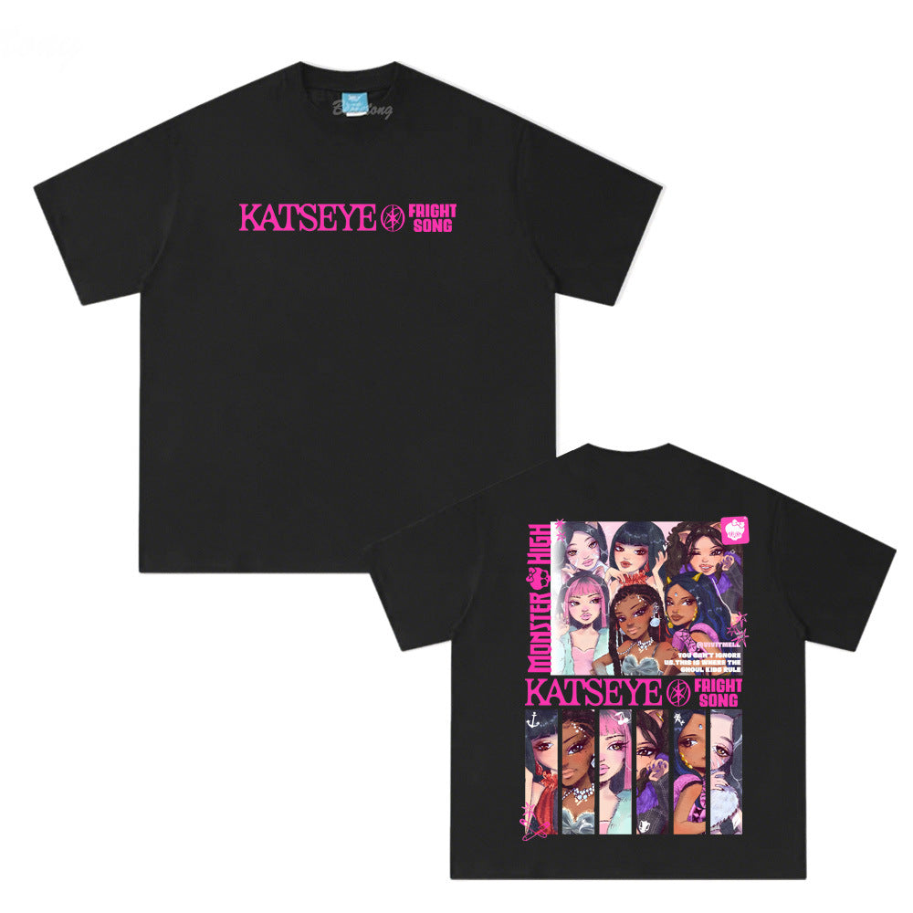 KPOP Manga Printed Cotton T-Shirt