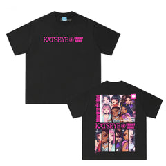 KPOP Manga Printed Cotton T-Shirt