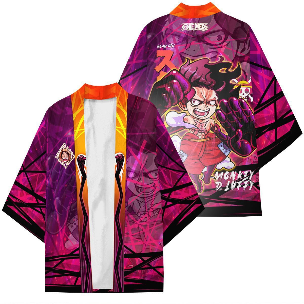 Cool Men's 3D Print Cosplay Kimono Cloak