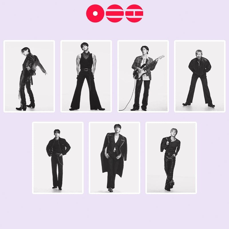 BANGTAN Self-adhesive Posters Wall Stickers Set