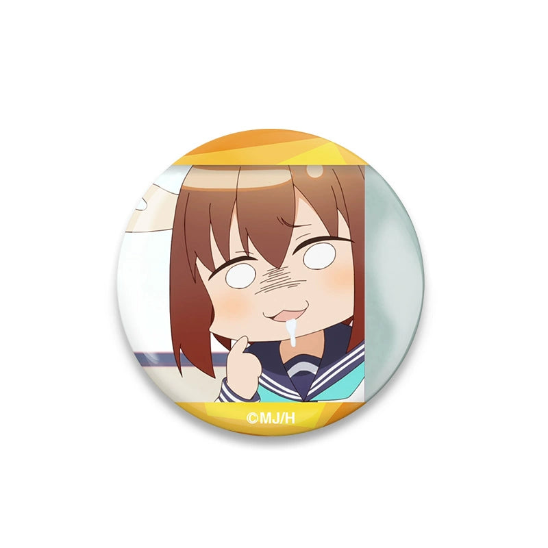 Funny Anime Emoji Badge