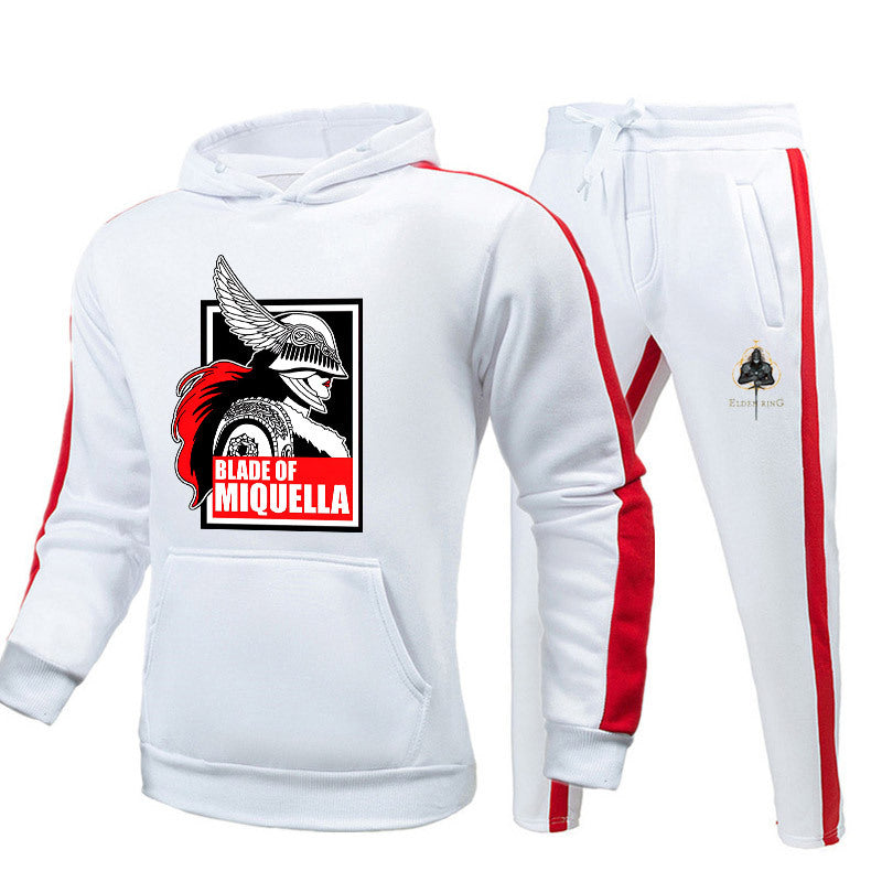 Men's Game Color Block Hoodie Sweatpants Set