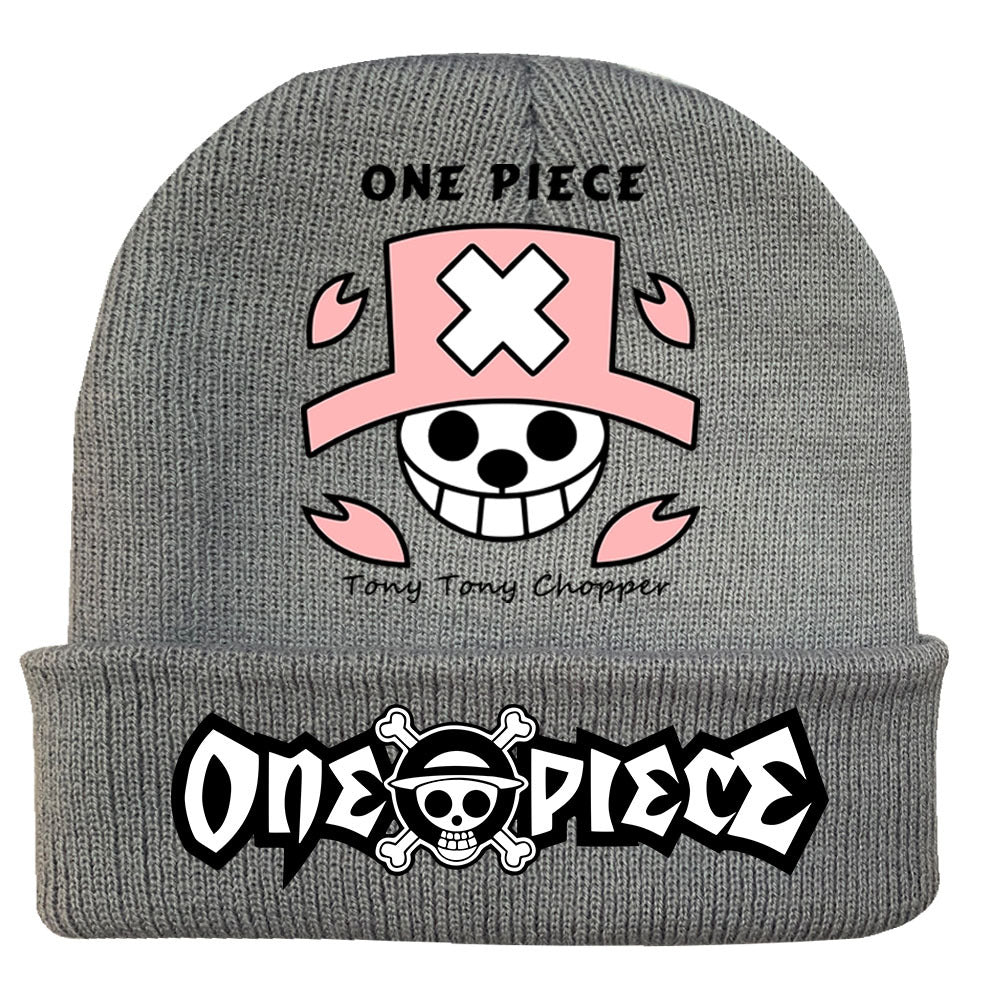 Trendy Luffy Print Knitted Hat