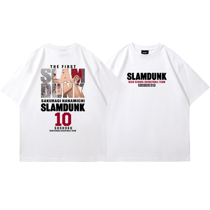 Casual Anime Basketball Loose T-shirt