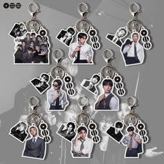 BANGTAN Acrylic Three-piece Pendant Keychain