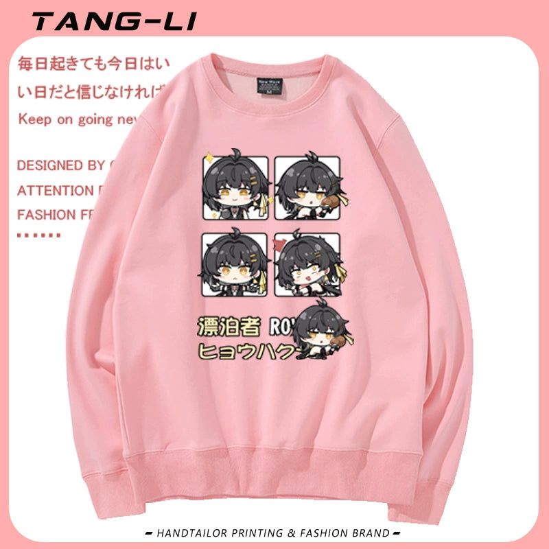 Unisex Game Pattern Crew Neck Sweatshirt