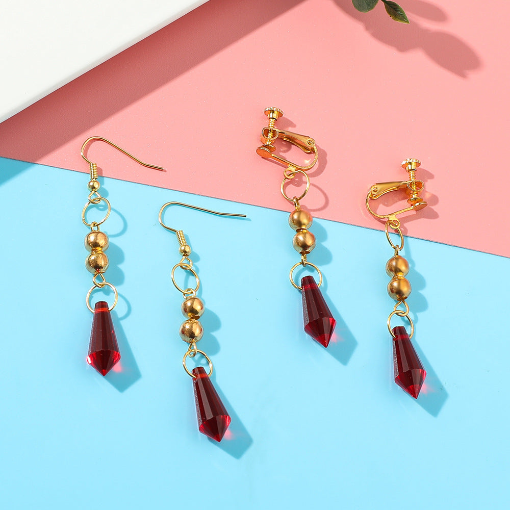 Trendy Game Cosplay Earrings Necklace