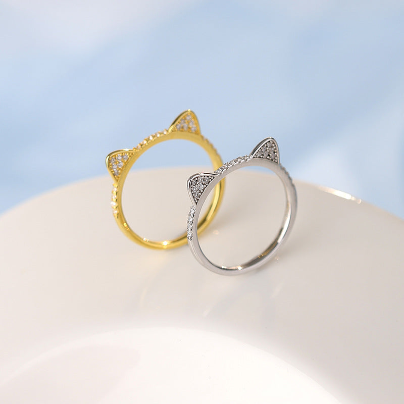 Cute Cat Versatile Kitten Ring