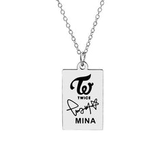 KPOP Signature Tag Necklace
