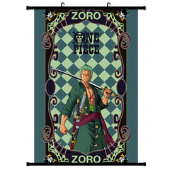Wanted Luffy Zoro Painting Hanging Poster