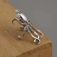 Retro Octopus Alloy Ear Clips