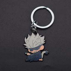 Chic Gojo Anime Metal Keychain Necklace