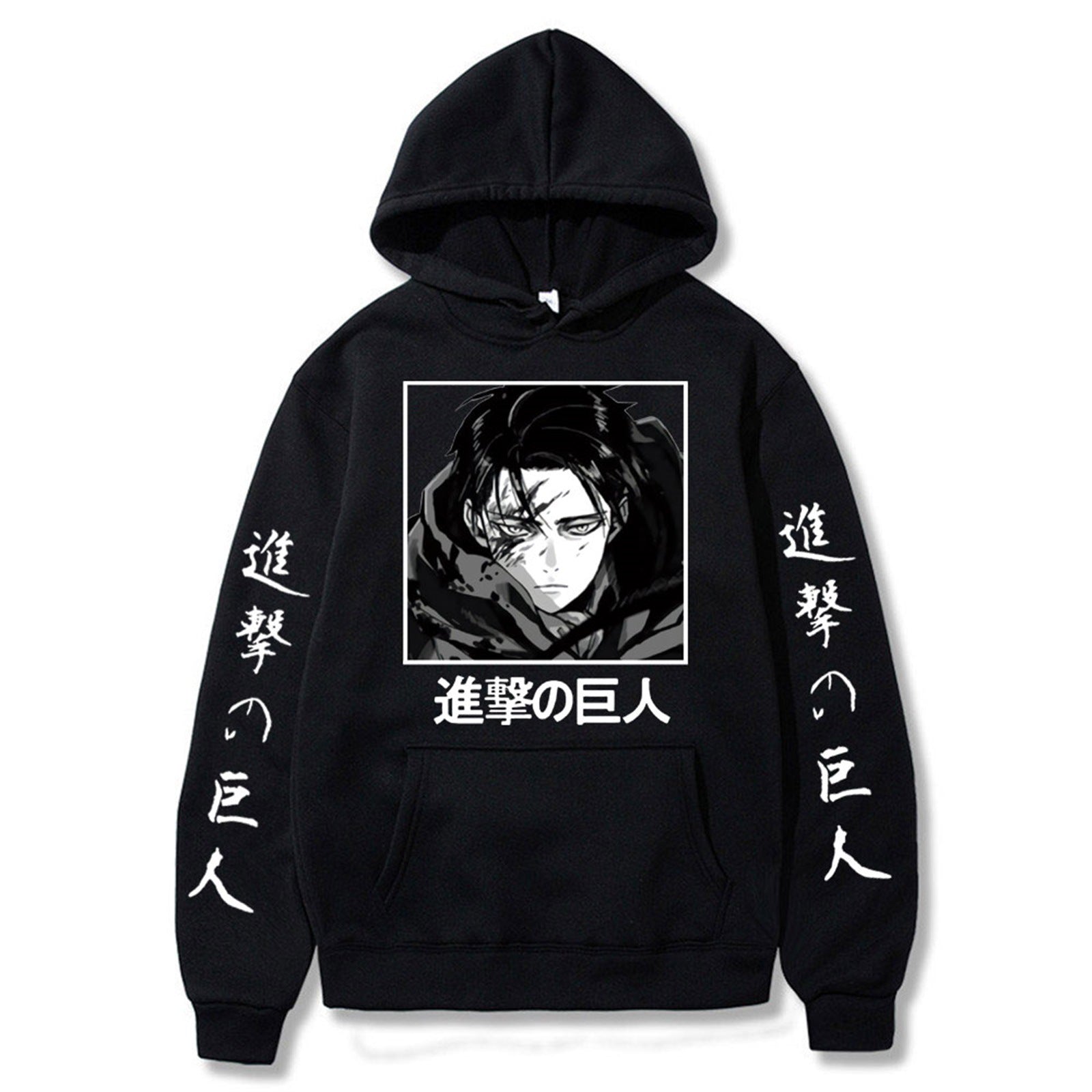 Unisex Cool Anime Print Casual Loose Hoodie