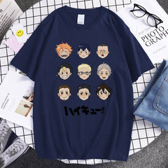 Unisex Anime Printed Loose Cotton T-shirt