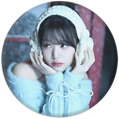 KPOP "LOVED IVE BEHIND" Badge Mirror Keychain