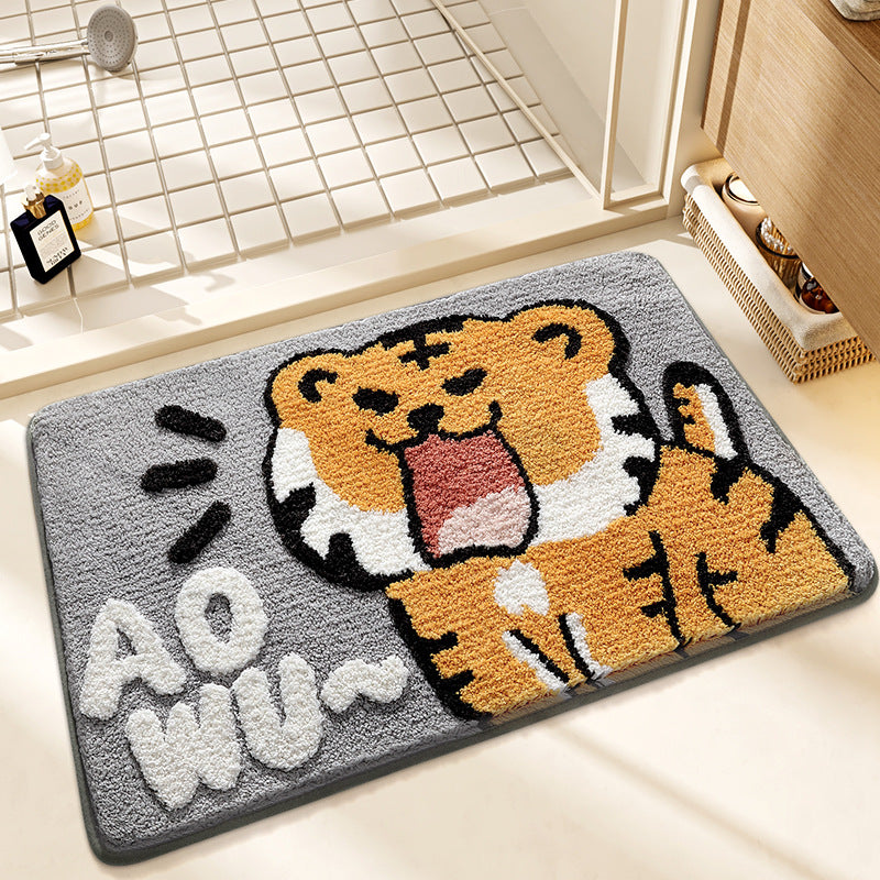 Cartoon Animal Bathroom Door Non-slip Mat