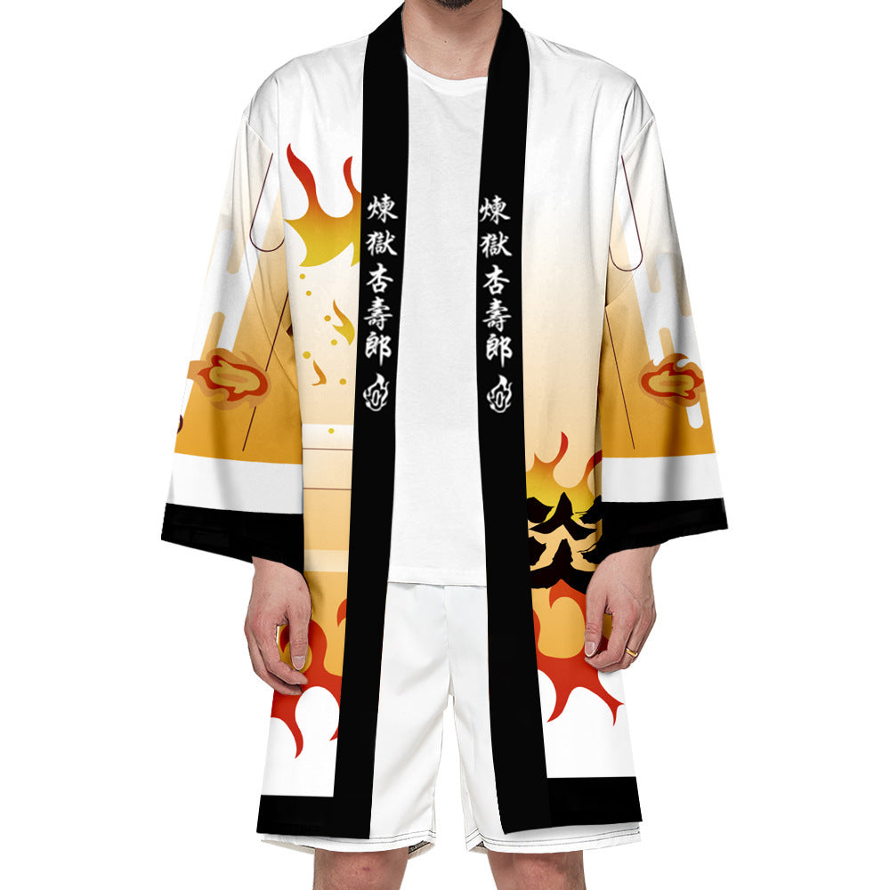 Unisex Anime Cosplay Cape Loose Long Kimono