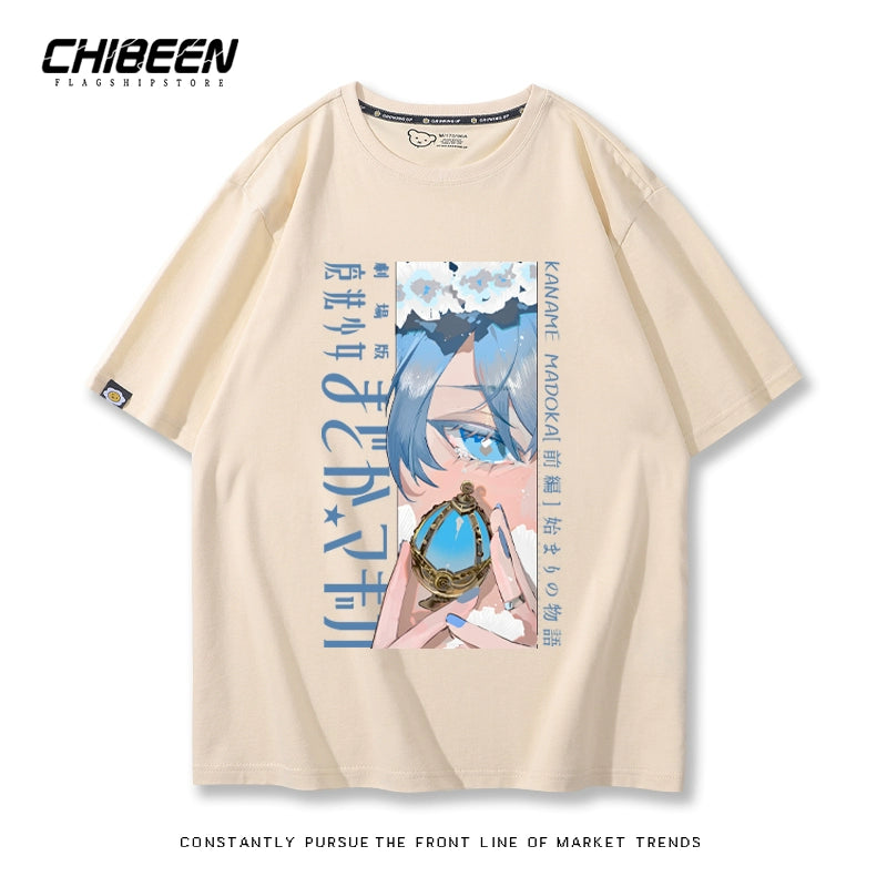Casual Anime Short-sleeved Cotton Tee