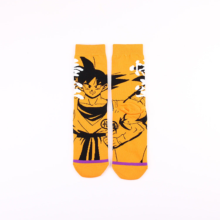 Cartoon Anime Cotton Medium Tube Socks