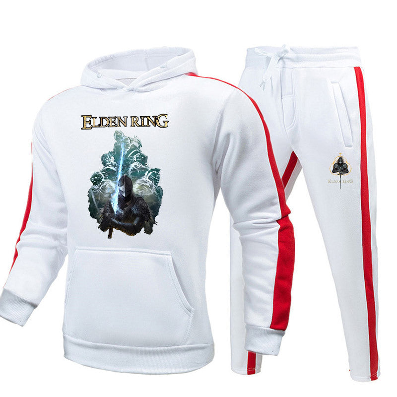 Men's Game Color Block Hoodie Sweatpants Set