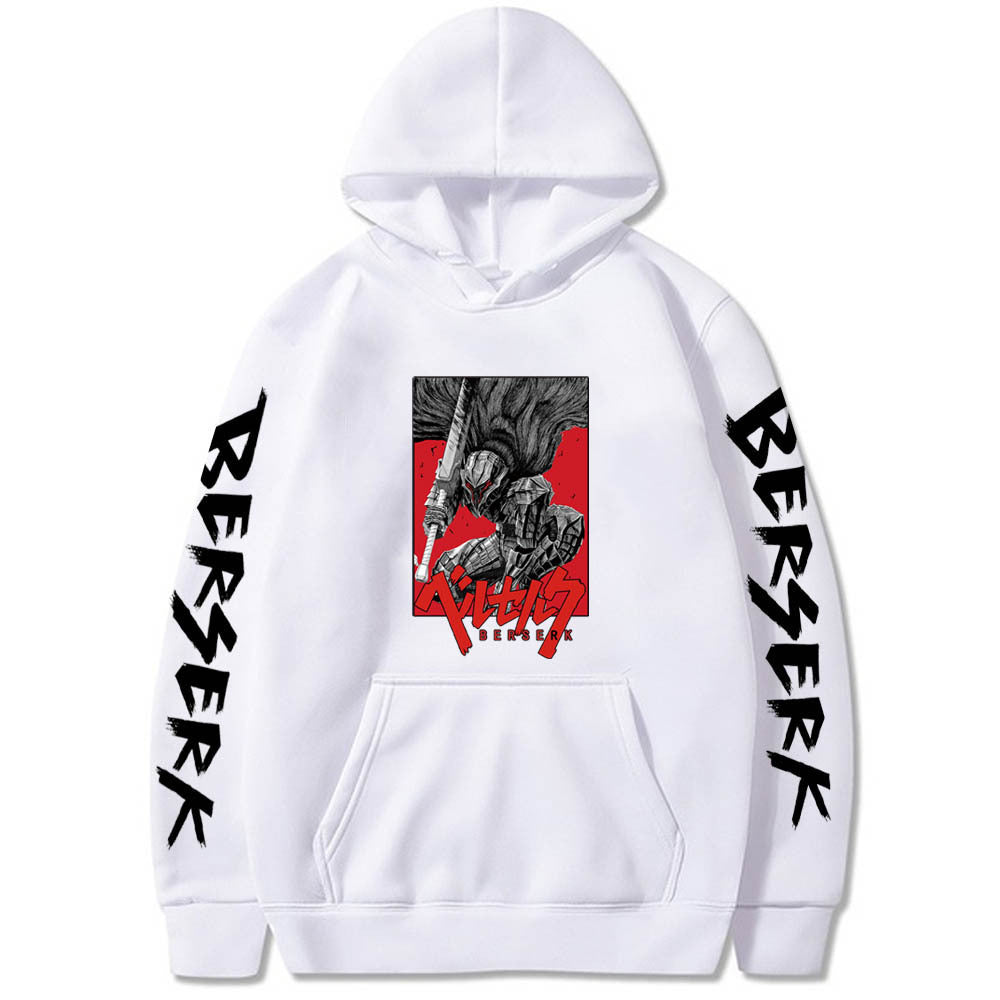 Casual Anime Guts Print Loose Sports Hoodie