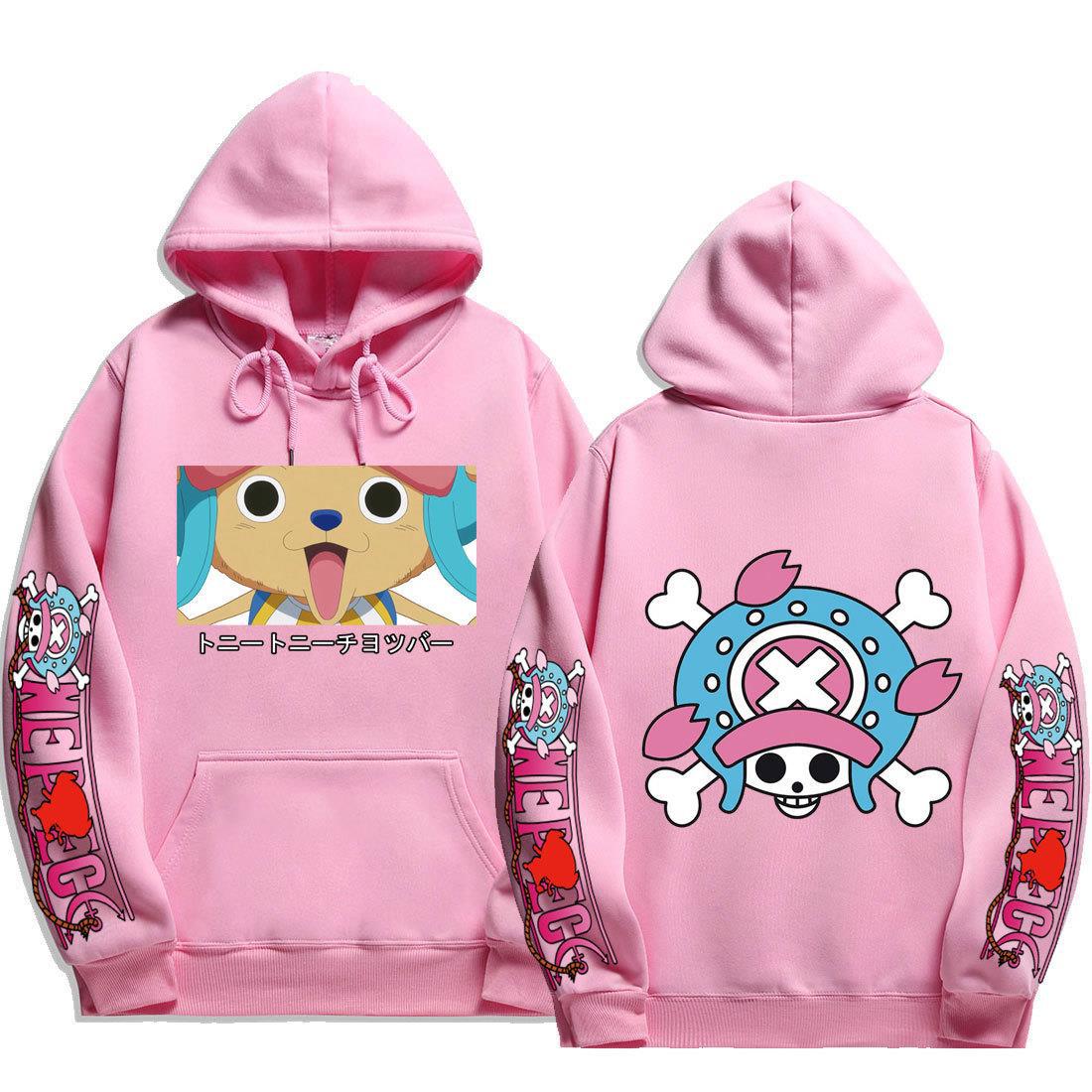 Unisex Cute Chopper Printed Loose Hoodie