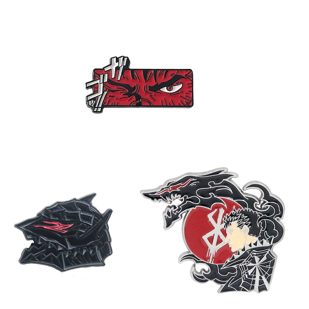 Guts Anime Metal Badge Brooch