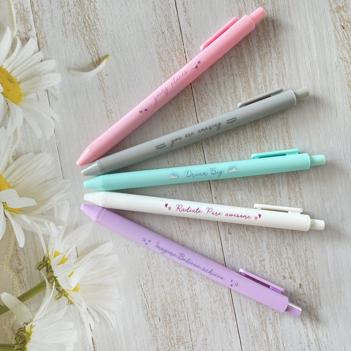 Lovely Quotes Print Neutral Pen Set