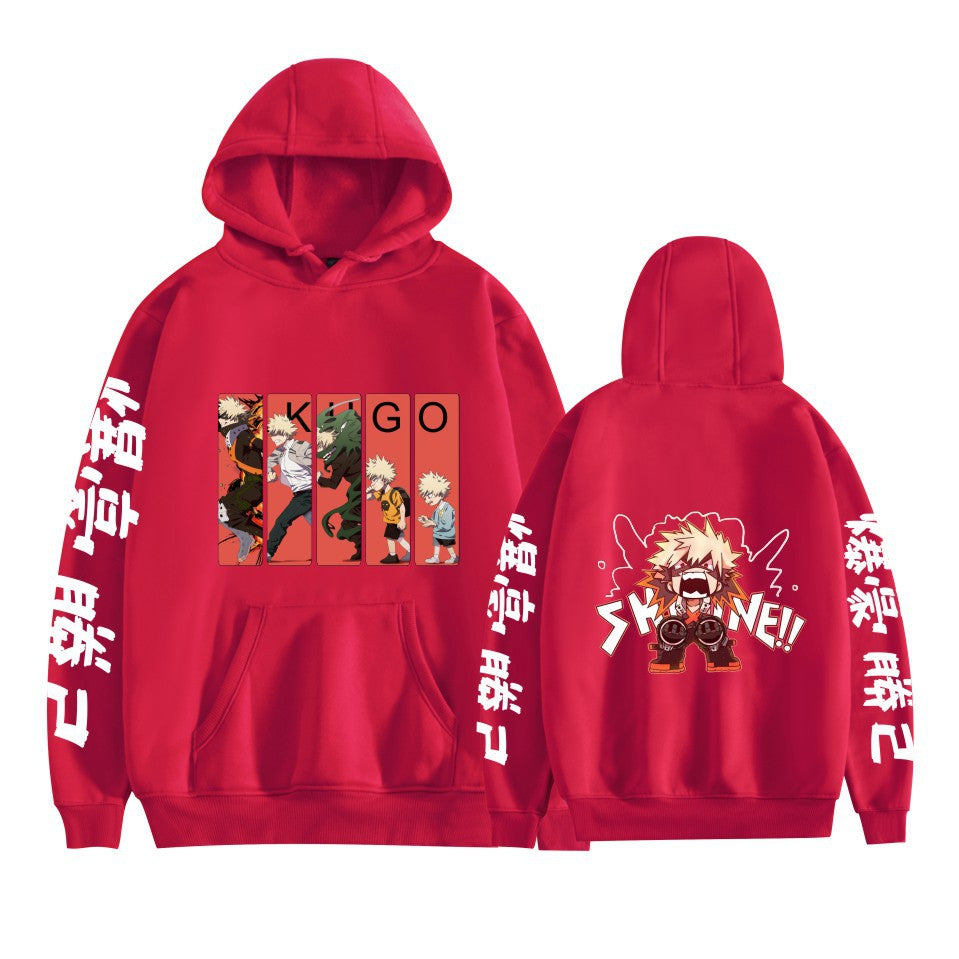 Men's and Women's Anime Pattern Printed Hoodie